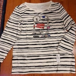 Talbots graphic design Tshirt